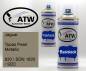 Preview: Jaguar, Topaz Pearl Metallic, 820 / SDN 1820 / SDC: 400ml Sprühdose + 400ml Klarlack - Set, von ATW Autoteile West.